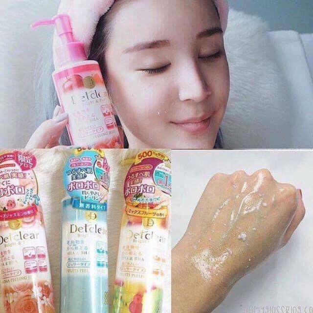 Tẩy Tế Bào Chết Dạng Gel Hương Hoa Quả Detclear Meishoku 180ML