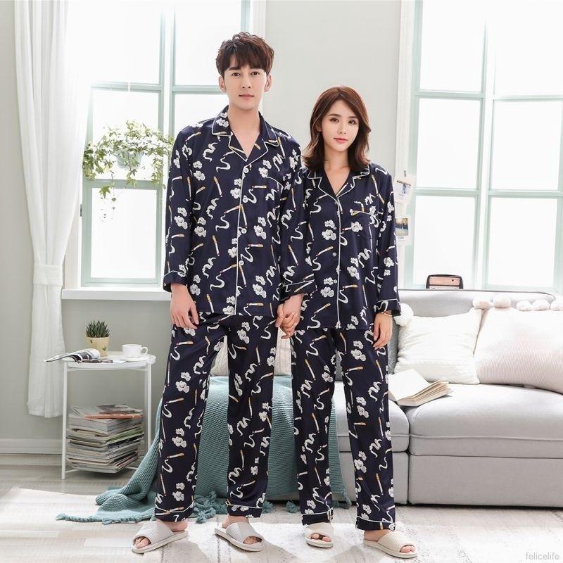 Bộ Đồ Ngủ Tay Dài In Hình Máy Ảnh Phong Cách Hàn Quốc