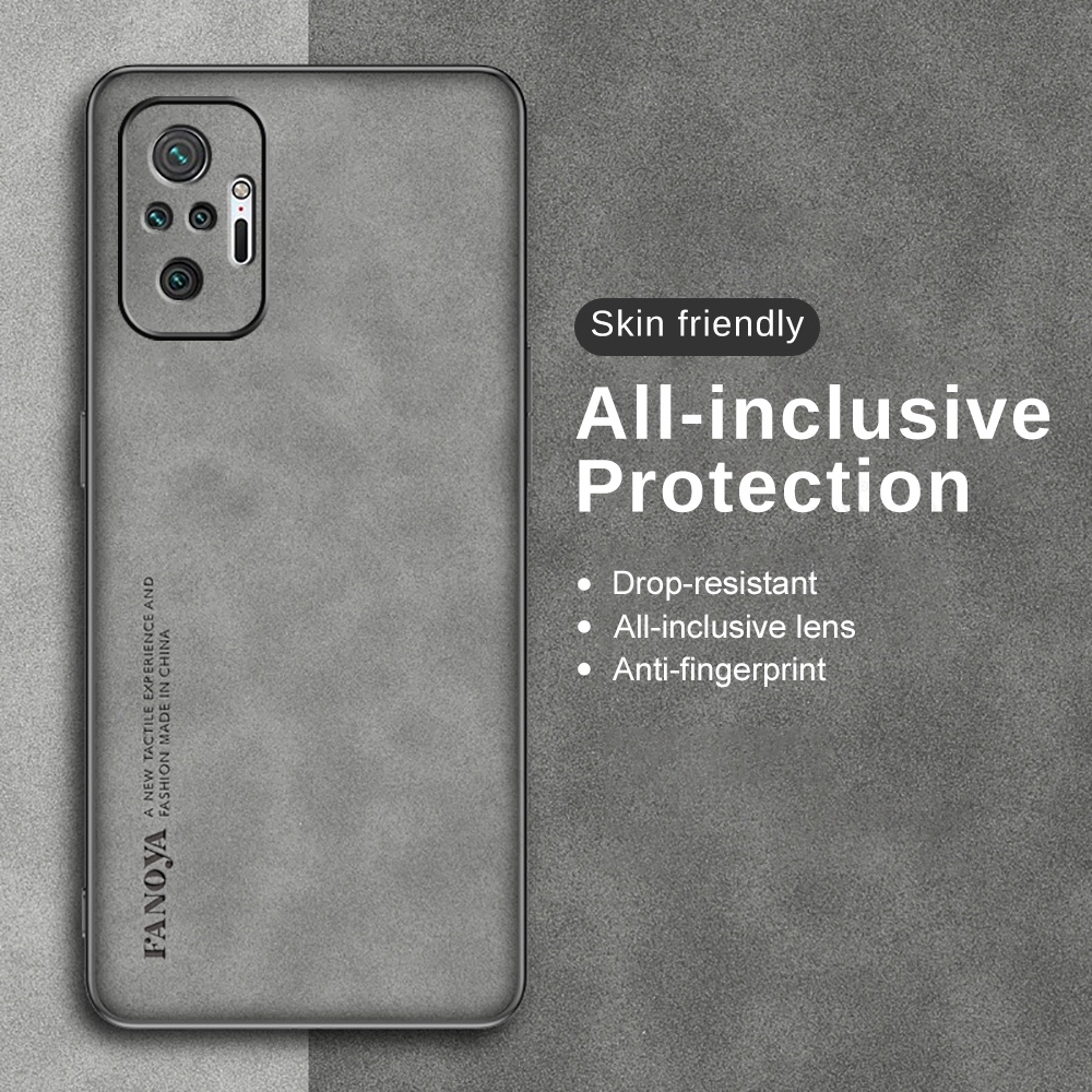 For Xiaomi Redmi Note10 10 Pro Leather Protective Case Redme Note 10Pro Max 10Pro Note 10 11 T Anti-Knock Frame Cover Fundas