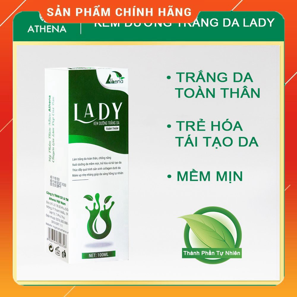 ATHENA - Kem Dưỡng Trắng Da Body Lady Athena