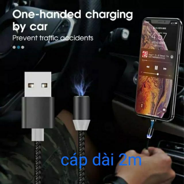 Dây Sạc Nam Châm Cho Iphone - micro Dài 2m