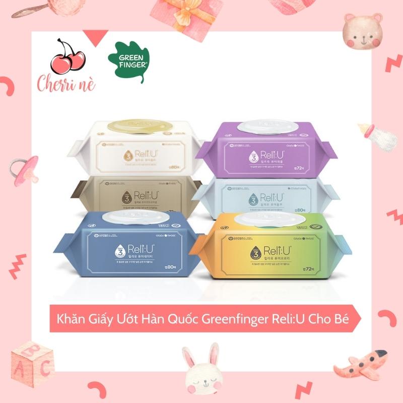 Khăn Giấy Ướt Hàn Quốc Greenfinger ReliU Dịu Nhẹ Cho Bé