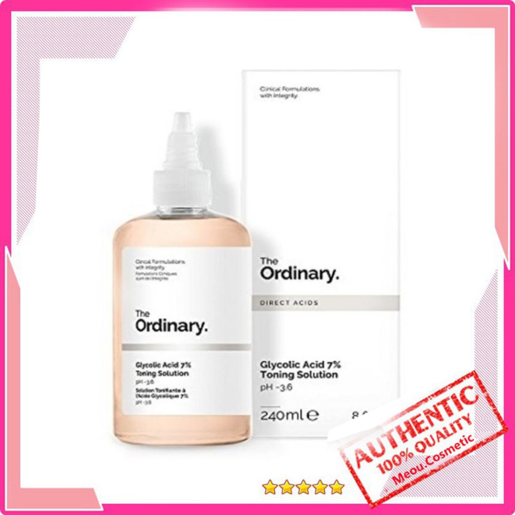 [RẺ NHẤT] TONER THE ORDINARY Glycolic Acid 7% Toning Solution làm sạch tẩy da chết hoá học