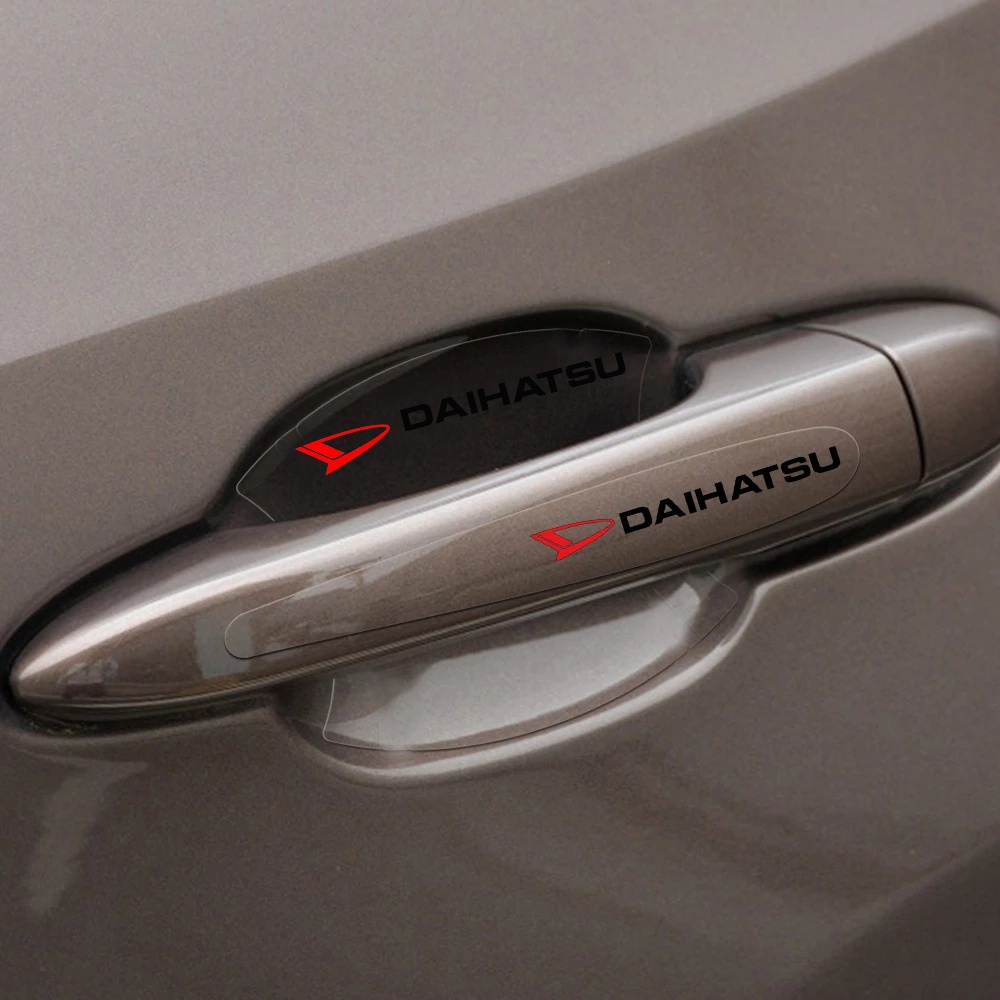 Set 8 Miếng Dán TPU Trong Suốt Bảo Vệ Tay Cầm Cho Xe Hơi Daihatsu Rocky Taruna Xania Ayla Ceria Terios