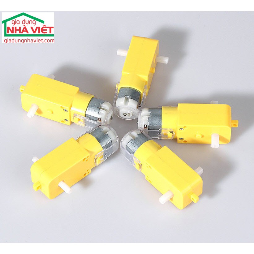 Motor giảm tốc DC 3V-6V tỉ lệ 1:48 2 trục