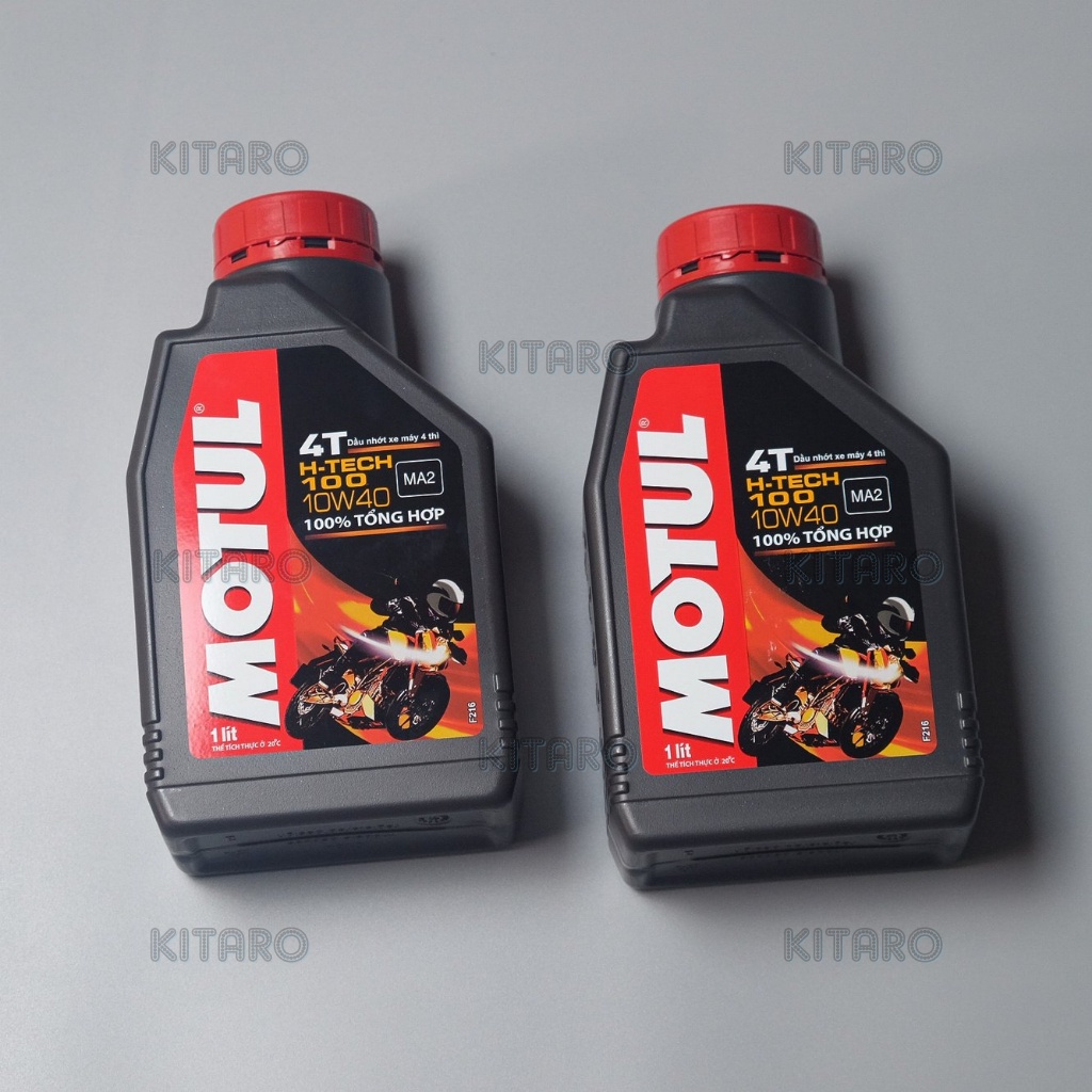 Nhớt MOTUL H-Tech 100 4T 10W40 (100% Tổng Hợp - Mô Tô PKL)