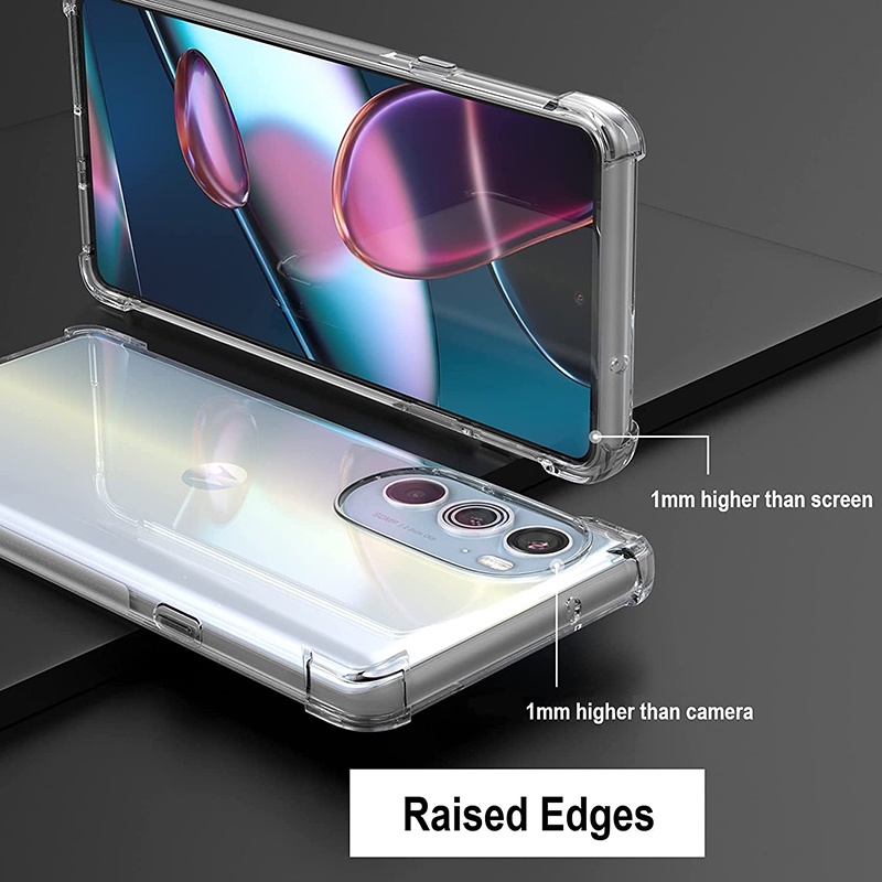 Ốp điện thoại TPU chống sốc Motorola Edge 30 Pro Crystal Clear Cover