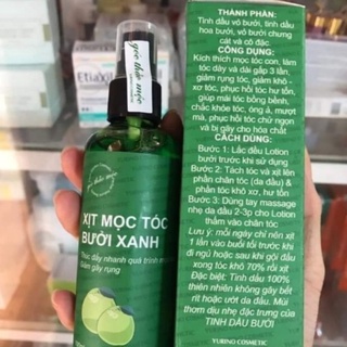 Tinh dầu Bưởi Xanh ngăn rụng tóc và kích thích mọc tóc - Xịt bưởi, xịt mọc tóc bưởi xanh