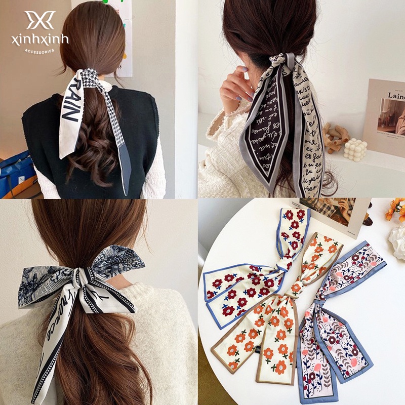 Khăn Lụa Khăn Turban Khăn Thắt Túi Khăn Thắt Áo Bandana Bằng Lụa - Xinh Xinh Accessories