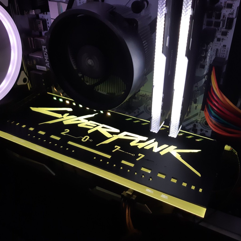 RGB Cyperpunk VGA Backplate