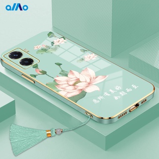 Vivo V2333 / Vivo Y03s V29 5g Y17s Y02 V21s Y02S Y35 4G Y30 5g Y16 5g Y01A Y77 5g Sáng Tạo Hoa Sen Đẹp Chống Sốc Cho Vivo Y77 Y75 Y55 5g