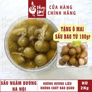 Sấu ngâm đường PHAN HUỆ 2KG. 100% sấu Hà Nội chọn lọc, 100% đường tinh khiết. Uy tín trên 10 năm