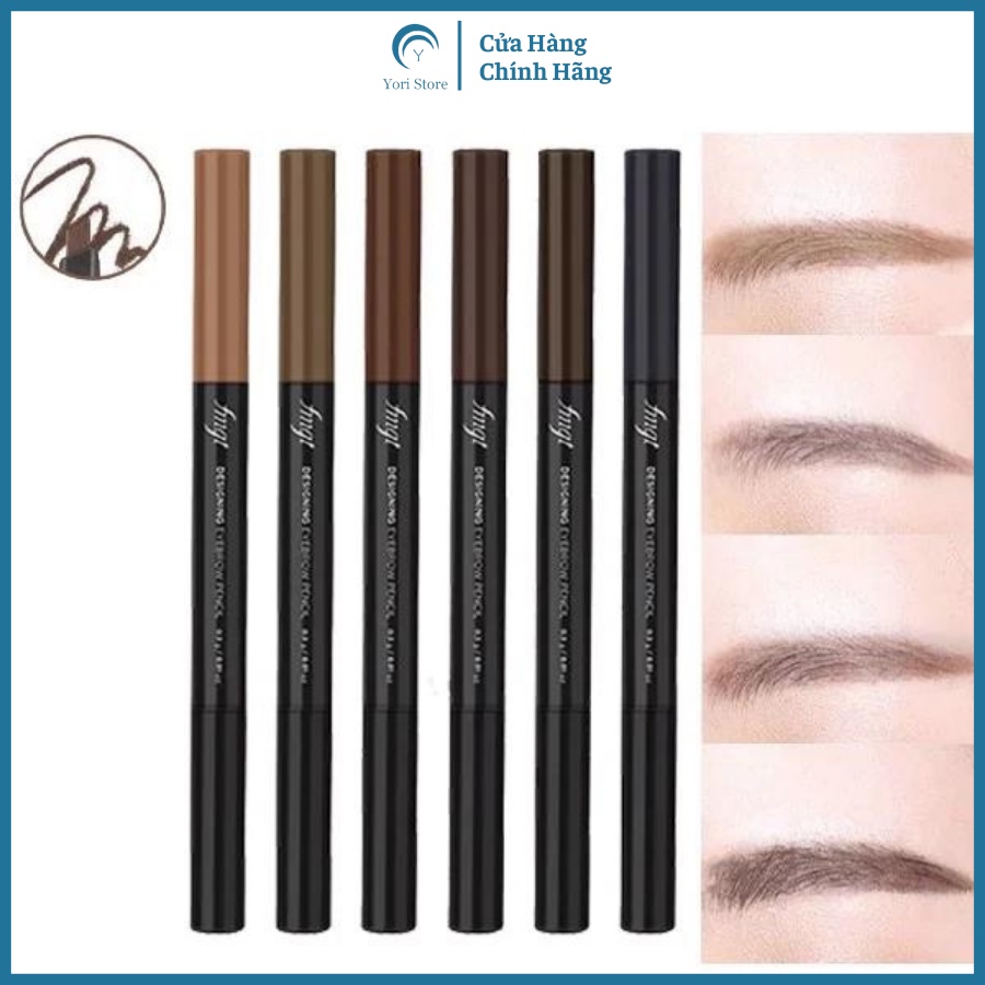 Chì Kẻ Mày The Face Shop Designing Eyebrow Pencil, Bút Kẻ Mày Hàn Quốc Đủ Màu