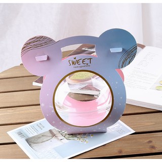 SET 5c Hộp đưng bánh mousse/cheesecake hình quả Cầu