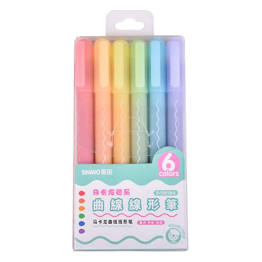 Set 3 / 6 Bút Đánh Dấu Thiết Kế Dạng Con Lăn Tiện Dụng