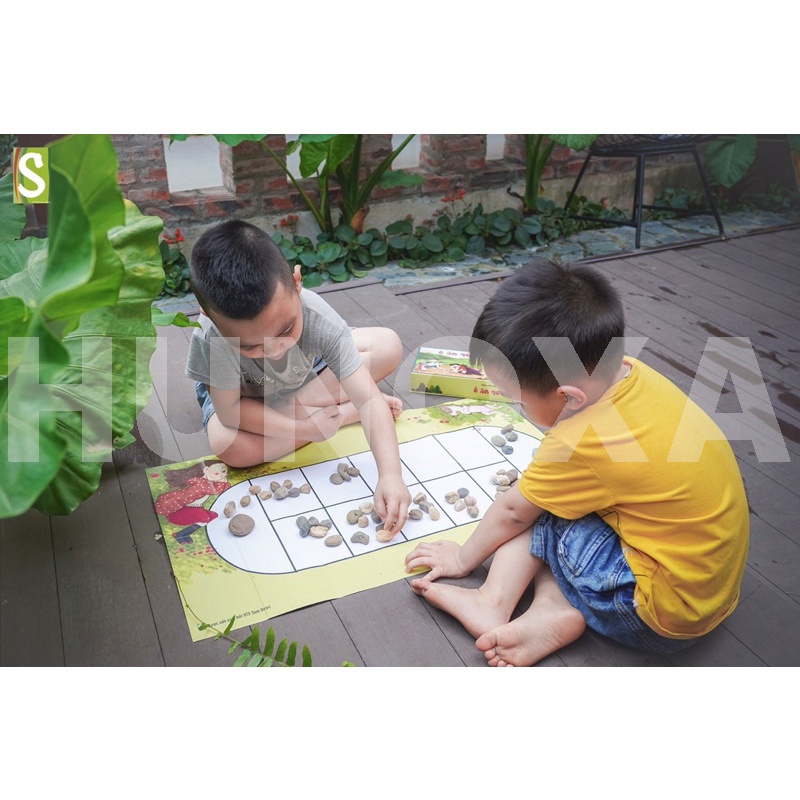 Bộ đồ chơi ô ăn quan HTX Sinh dược, hộp trò chơi giải trí ô ăn quan – HUNOXA