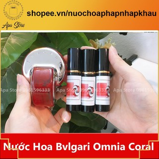Nước Hoa Nữ Bvlgari Omnia Coral Màu Đỏ Cam Chai 10ml