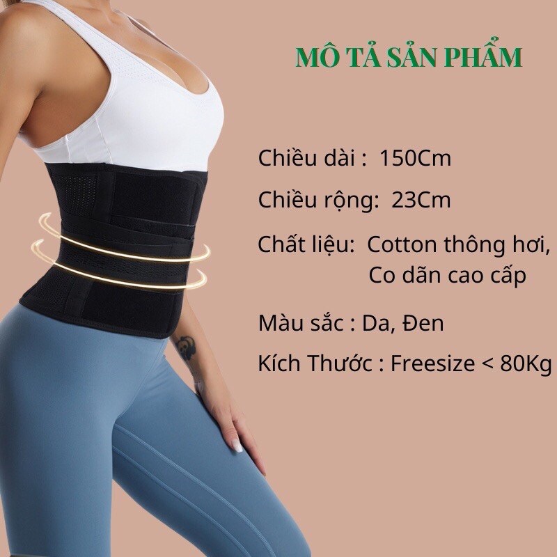 Đai Nịt Bụng Chống Cuộn Sau Sinh, Gen Nịt Bụng Quấn Tan Mỡ Giảm Eo Sau Sinh Loại Đẹp Hieu Store24h - 3331