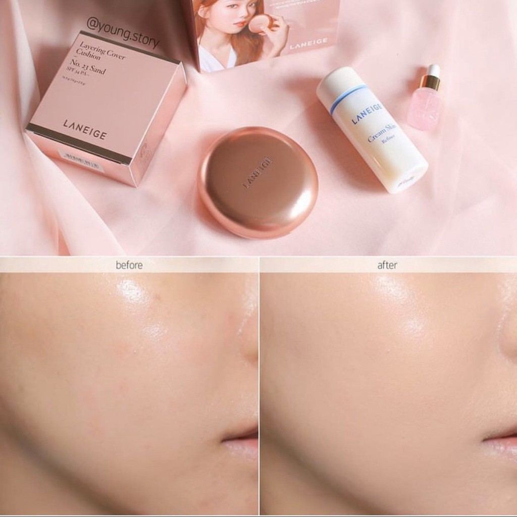 LANEIGE - Phấn Nước Layering Cover Cushion & Concealing