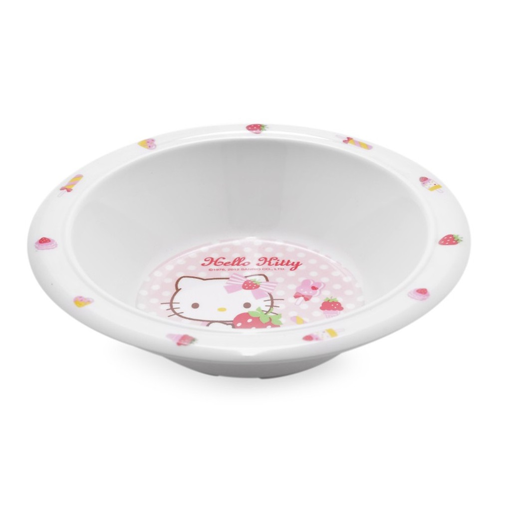 Bát tròn bằng nhựa Hello Kitty LKT459 - Ø163 x 40mm
