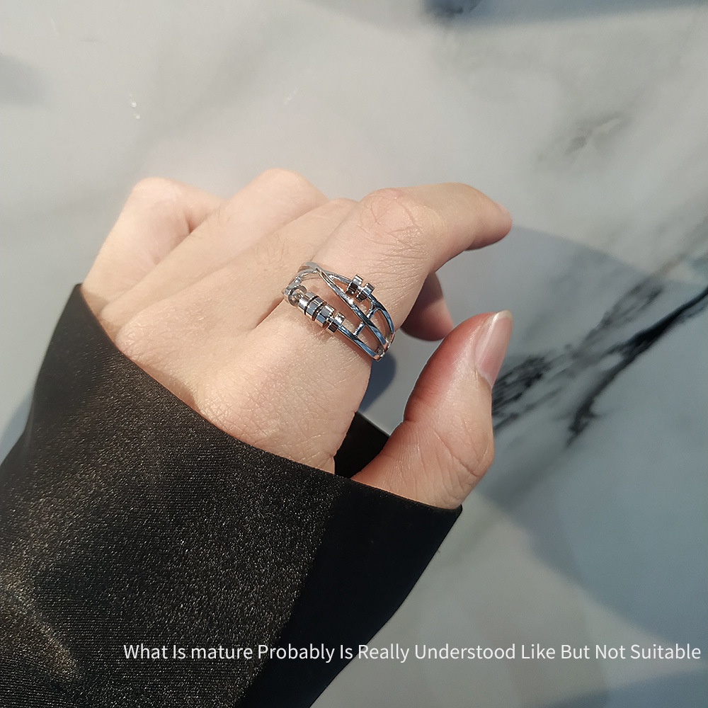 Mới Nhẫn Đeo Tay Ba Vòng Nhẫn Thông Minh Sang Trọng