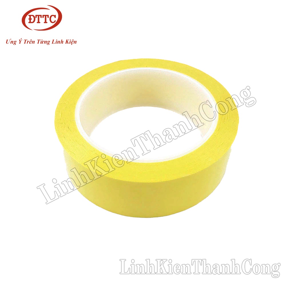 Băng Dính Quấn Biến Áp Xung Vàng Rộng 15mm 17mm 20mm 22mm 25mm 27mm 30mm 33mm 35mm 38mm 40mm 42mm 45mm 50mm 60mm