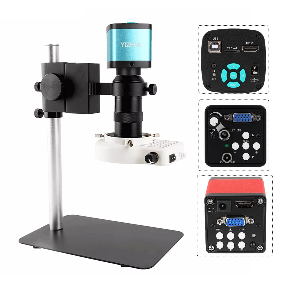 Bộ Kính Hiển Vi camera Kỹ Thuật Số hdmi usb 60fps 38mp / 16mp / 13mp / 8mp 130x led Chất Lượng Cao