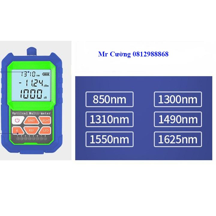 Máy Đo Công Suất Quang Mini Kèm Test Mạng J45