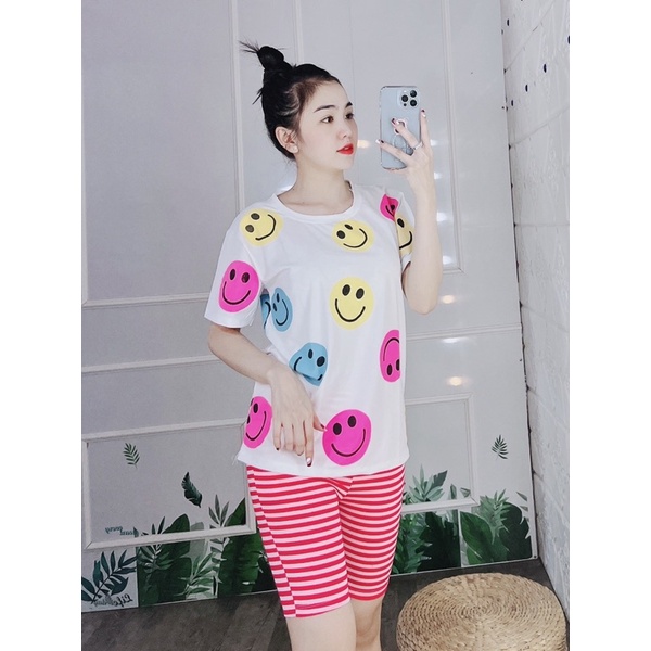 Đồ bộ nữ măc nhà bộ đồ nữ trung niên form rộng dễ thương bộ đồ kiểu đẹp bigsize