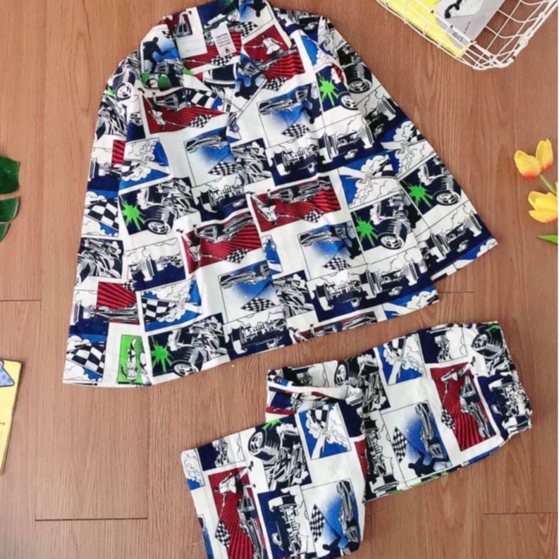Bộ PJ bé trai nhiều hình (form to)