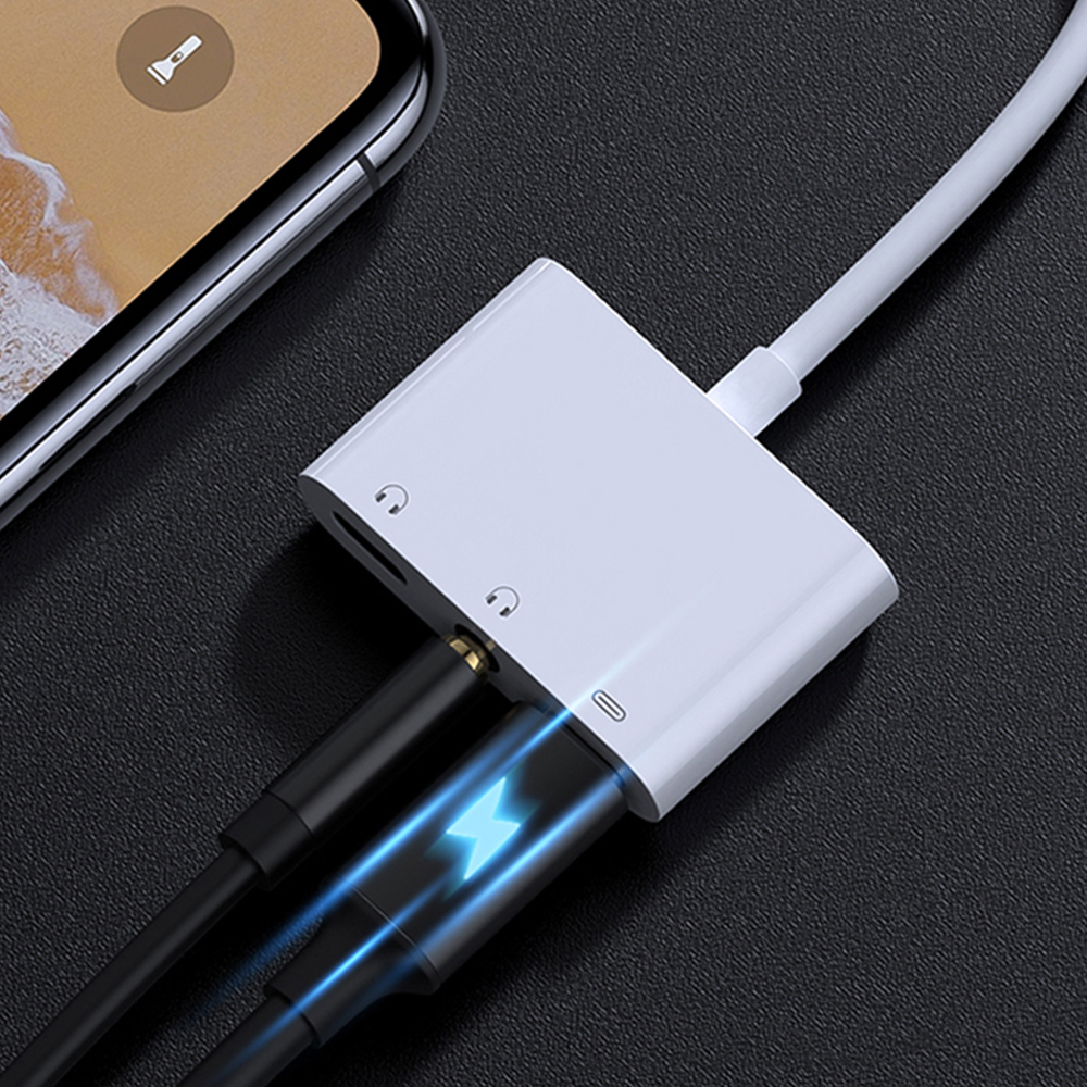 Đầu Chia Cổng Sạc Và Tai Nghe 3 Trong 1 3.5mm Tiện Dụng | BigBuy360 - bigbuy360.vn