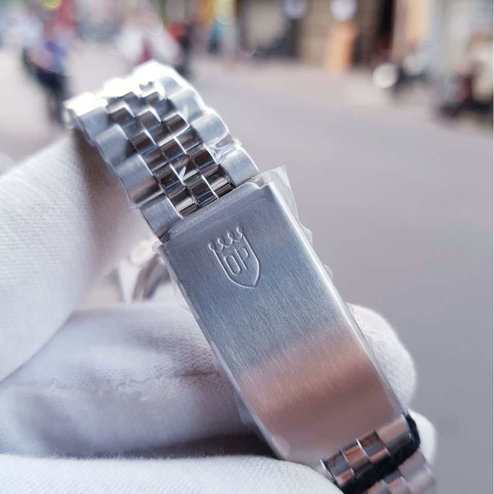 Đồng hồ đôi nam nữ dây kim loại Olym Pianus OP89322 MS / OP68322 LS mặt xanh