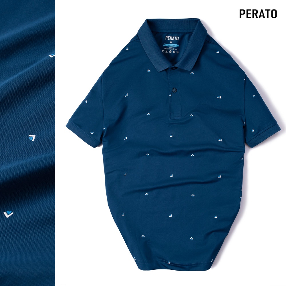 [MUA 2 GIẢM 40K] Áo Thun Polo Nam Có Cổ Ngắn Tay PERATO, Chất Coolmax Siêu Mềm, In Hình Trẻ Trung, Lịch Sự | BigBuy360 - bigbuy360.vn