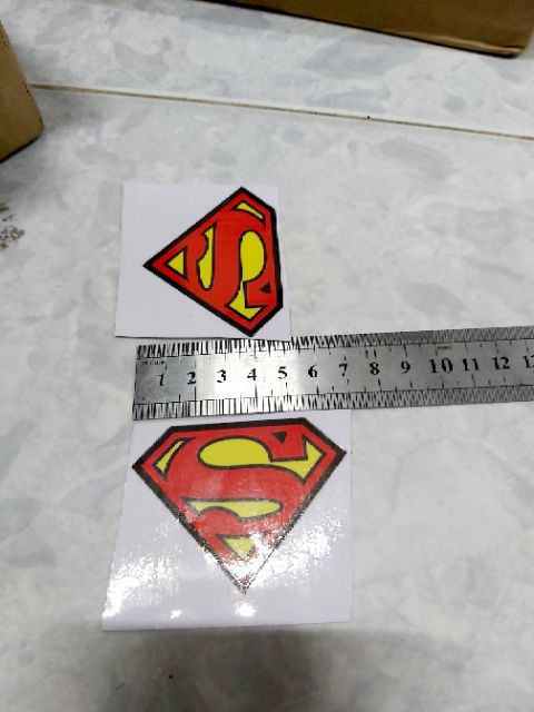 Tem Decal Logo Supper Man Dán Xe, Nón , Điện Thoại Giá Rẻ