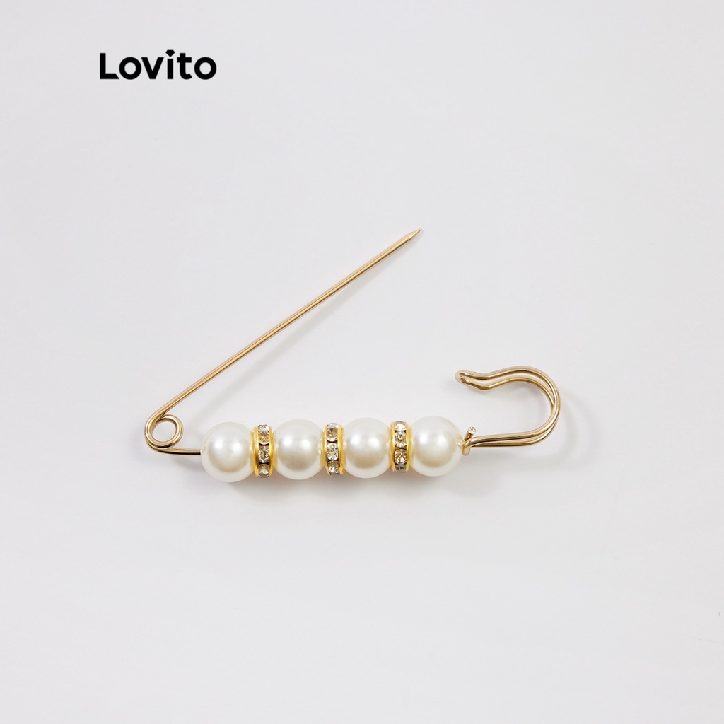 Lovito Bộ 5 trâm ngọc trai L233L166 (Vàng)