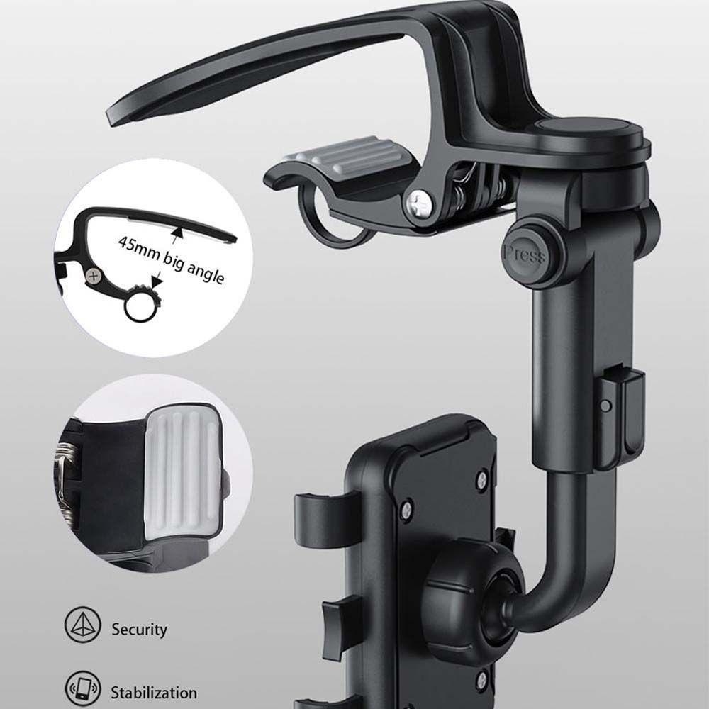 Giá Đỡ Điện Thoại GPS Xoay 360 Độ Gắn Tấm Chắn Nắng Xe Hơi