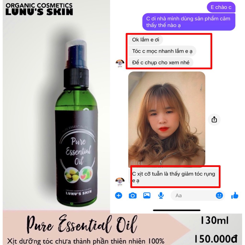 CHAI XỊT DƯỠNG TINH DẦU BƯỞI XANH & SERUM JOJOBA PURE ESSENTIAL OIL kích_mọc_tóc trị_rụng_tóc | BigBuy360 - bigbuy360.vn