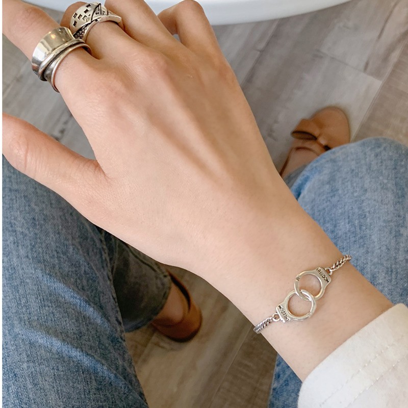 Vòng Tay Thiết Kế Đơn Giản Phong Cách Retro Hàn Quốc