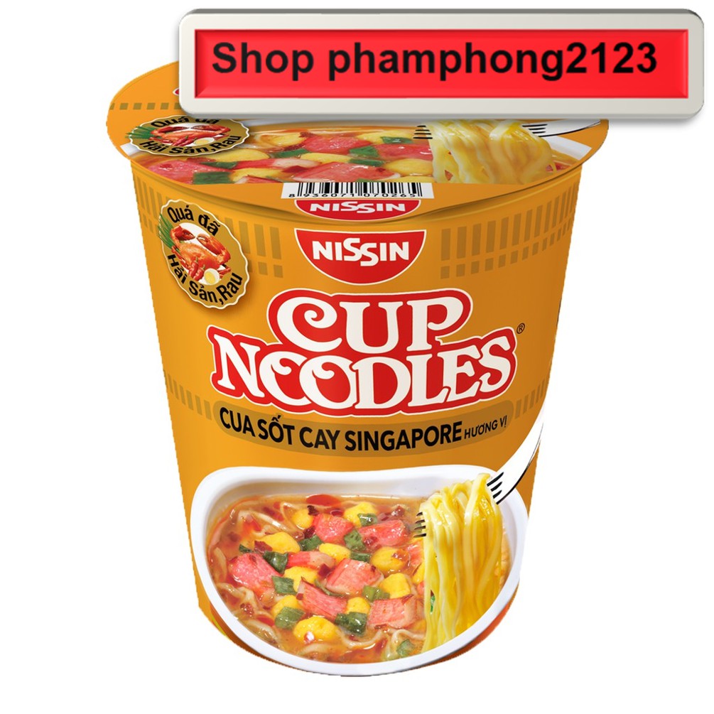 Thùng 12Ly - Mì Nissin Cup Noodles Đủ Hương Vị Lựa Chọn