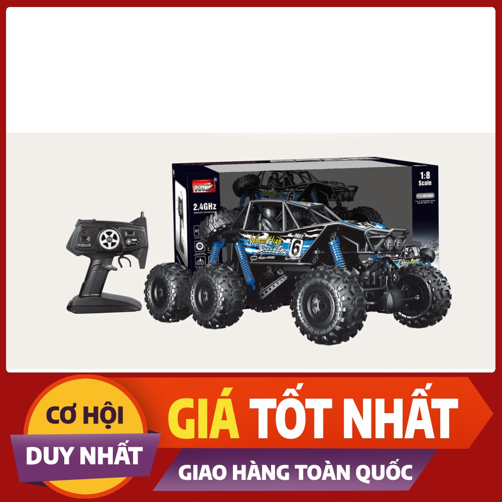 HOT Xe Địa Hình Không Thấm Nước Độc Đáo MZ2001 1:8 2.4G 6 Bánh Xe RC