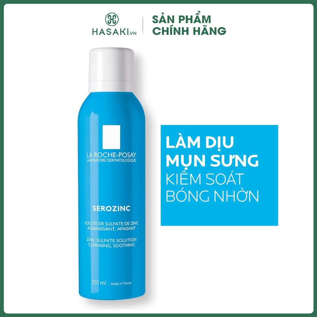 Xịt Khoáng La Roche-Posay Làm Sạch Và Dịu Da Cho Da Dầu Mụn Serozinc Zinc Sulfate Solution Cleansing, Soothing Hasaki