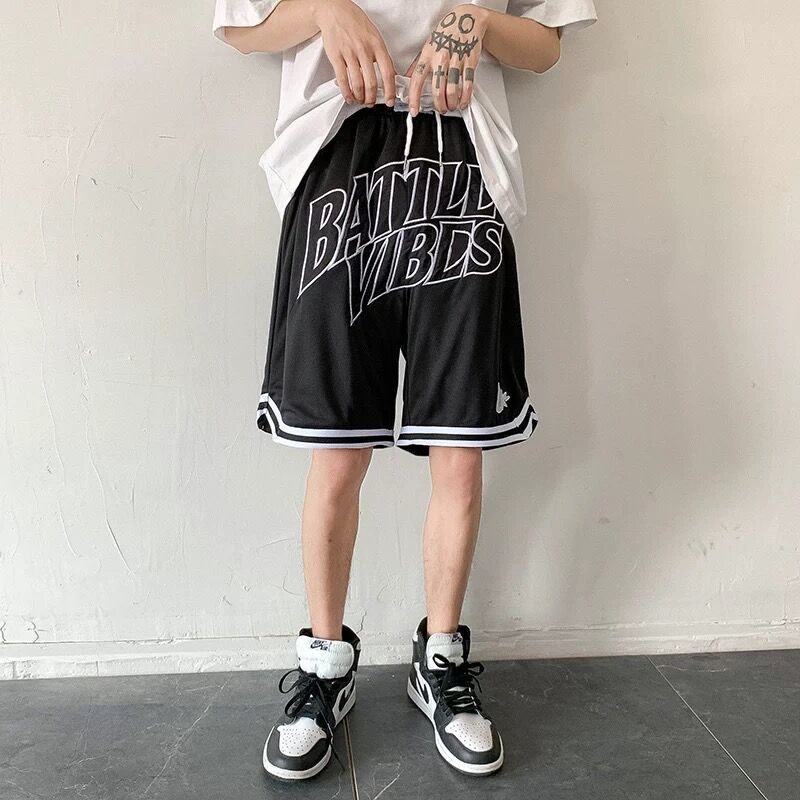 Quần Short Thể Thao Dáng Rộng In Chữ Phong Cách Đường Phố Thời Trang Mùa Hè Mới 2022