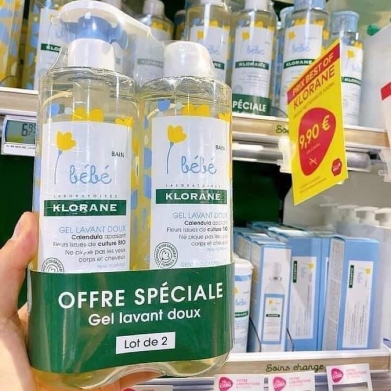 Sữa tắm gội KLORANE Bebe Pháp 500ml