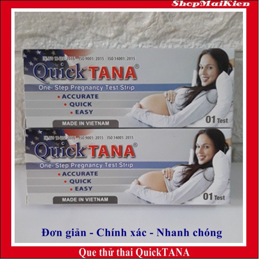 Hộp 12 que thử thai Quicktana- Dụng cụ phát hiện thai sớm