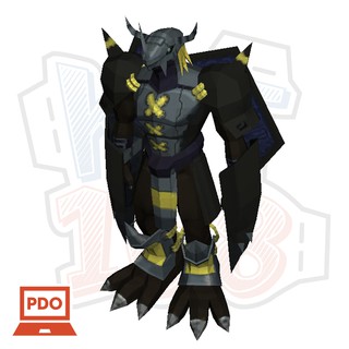 Mô hình giấy Anime Game Digimon BlackWargreymon