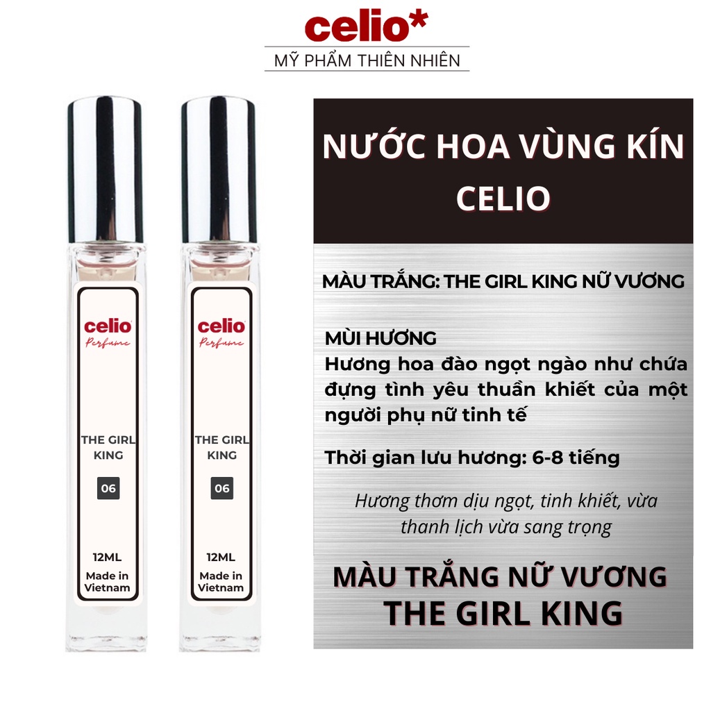 Nước Hoa Vùng Kín CELIO Nước Hoa Nữ Thơm Lâu Hết Hôi Bim Bím Cao Cá Tính Ngọt Ngào Gợi Cảm Dung Tích 12ml Dạng Xịt