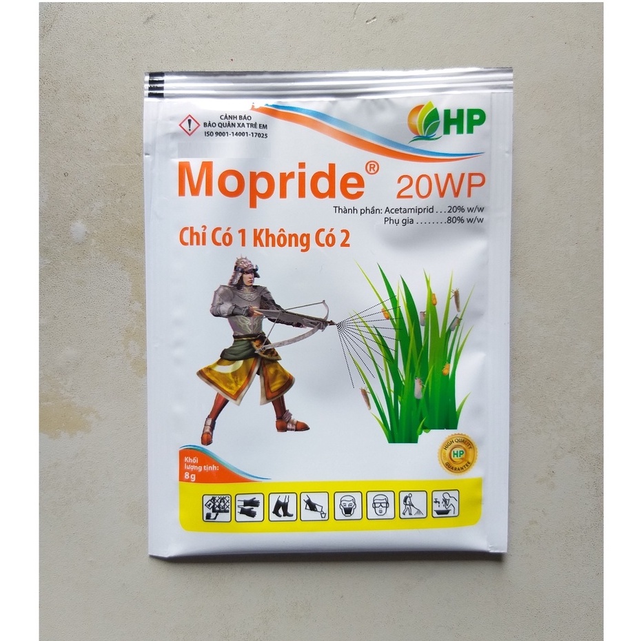 Sản Phẩm trừ bọ tri~ Mopride 20WP, Vua bọ trĩ bảo vệ hiệu quả cho tất cả các loại cây trồng