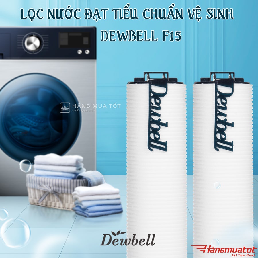 Lọc nước Dewbell F15 dùng cho máy giặt
