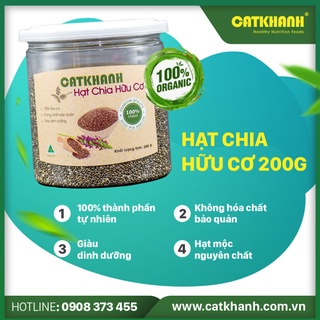 Hạt chia organic hộp 200gr - Cát Khánh
