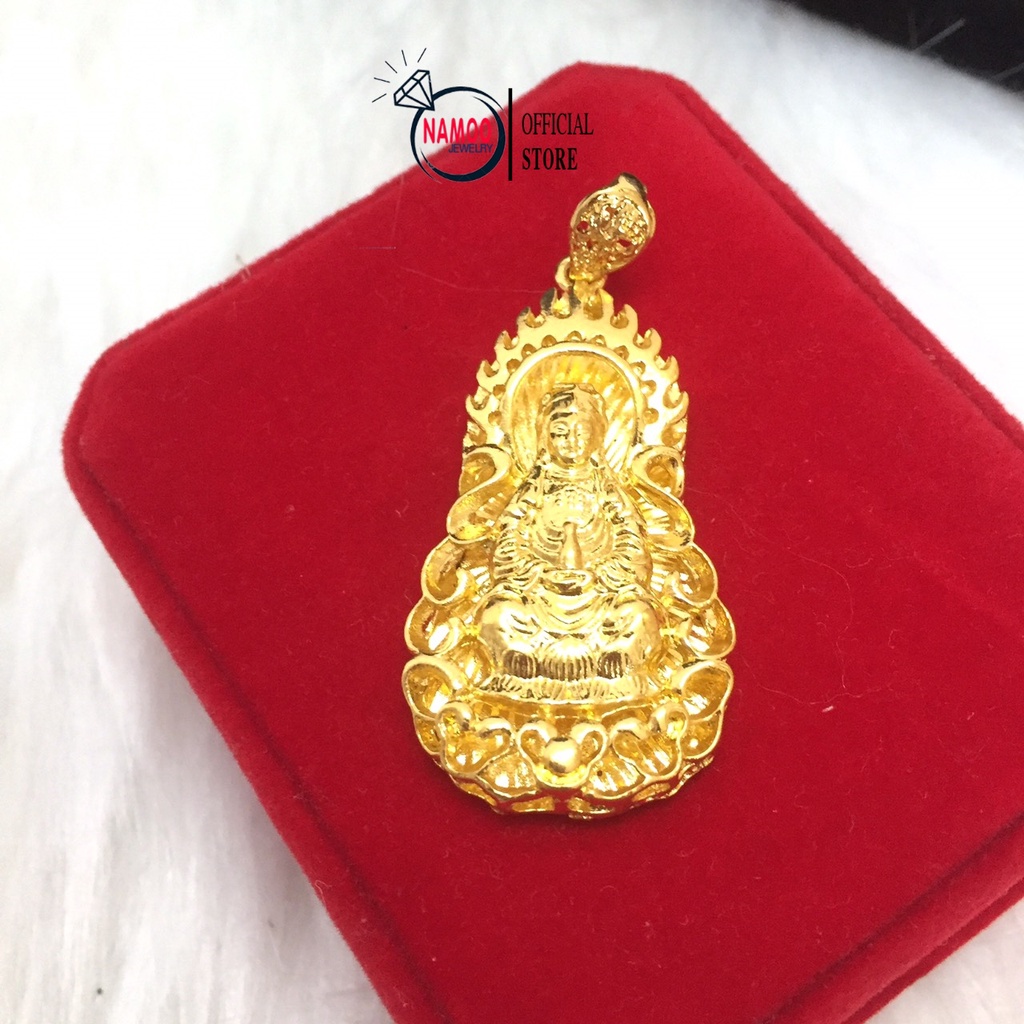 Dây chuyền vàng mặt dây chuyền phật ông, phật bà cao Cấp V565 V566 Namoo Jewelry